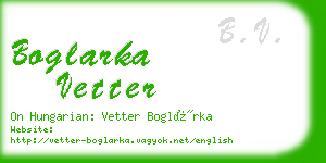 boglarka vetter business card